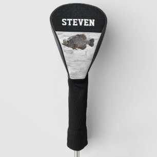 Cool Crappie Name Fishing Panfish Angler  Golf Head Cover