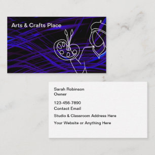 Cool Creative Arts And Crafts Theme Business Card