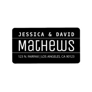 Cool Creative Looking Black & White Label