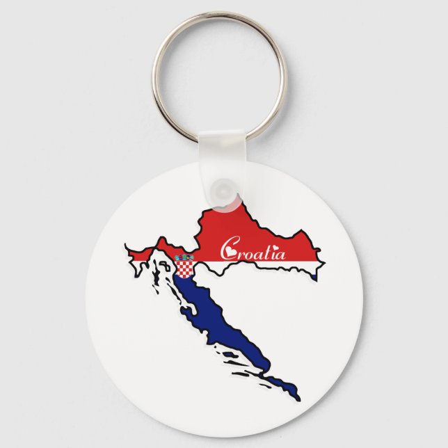 Cool Croatia Key Ring (Front)