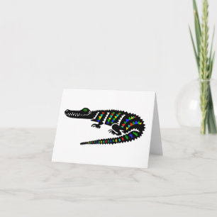 Cool CROCODILE - Endangered animal graphic Card