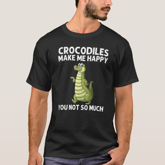 Cool Crocodile For Men Women Alligator Zookeeper Z T-Shirt (Front)