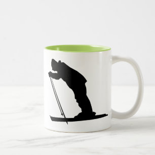 Cool Cross Country Snow Ski Two-Tone Coffee Mug