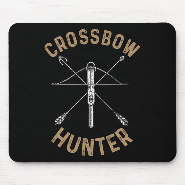 Cool Crossbow For Men Women Archery Arrow Bow Hunt Mouse Mat (Front)