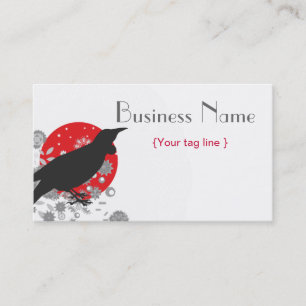 Cool Crow Bird Business Card Template