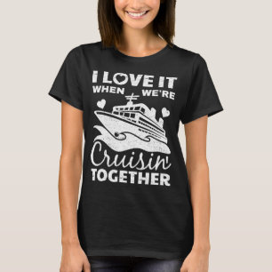 Cool Cruise Art Men Women Cruise Ship Couple Famil T-Shirt