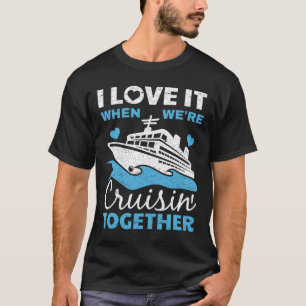 Cool Cruise Art Men Women Cruise Ship Couple Famil T-Shirt