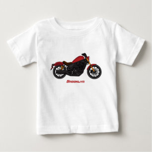 Cool cruiser style motorcycle  baby T-Shirt
