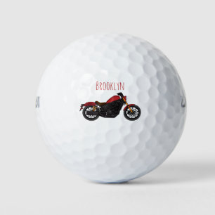 Cool cruiser style motorcycle golf balls