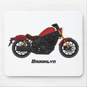 Cool cruiser style motorcycle mouse mat