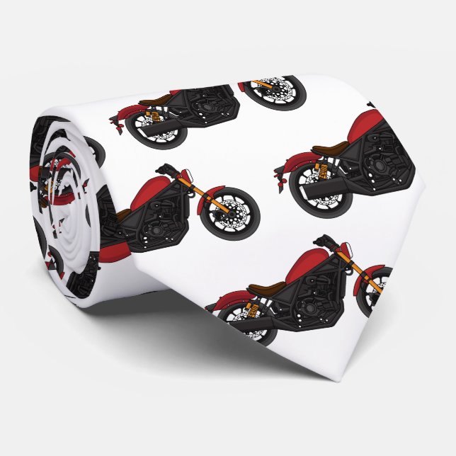 Cool cruiser style motorcycle tie (Rolled)