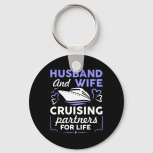 Cool Cruising Art For Men Women Husband Wife Match Key Ring