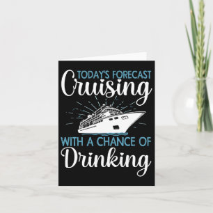 Cool Cruising For Men Women Family Cruise Vacation Card