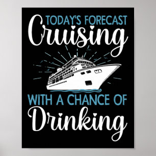 Cool Cruising For Men Women Family Cruise Vacation Poster