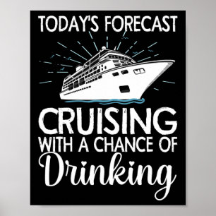 Cool Cruising For Men Women Family Cruise Vacation Poster