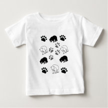 Cool Cub Toddler Shirt | Polar Bear & Paws Graphic