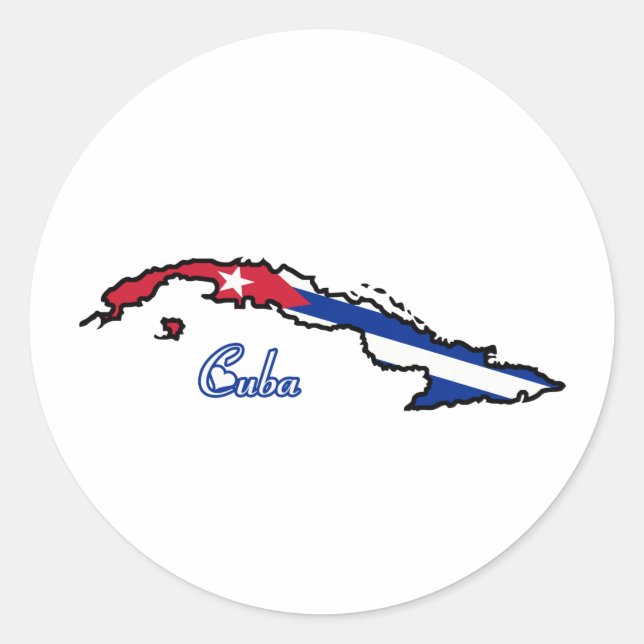 Cool Cuba Classic Round Sticker (Front)
