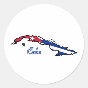 Cool Cuba Classic Round Sticker
