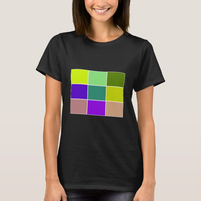 Cool Cube Graphic Art T-Shirt Apparel Women Men (Front)
