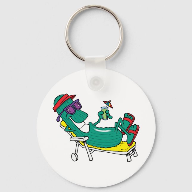 Cool Cucumber Key Ring (Front)