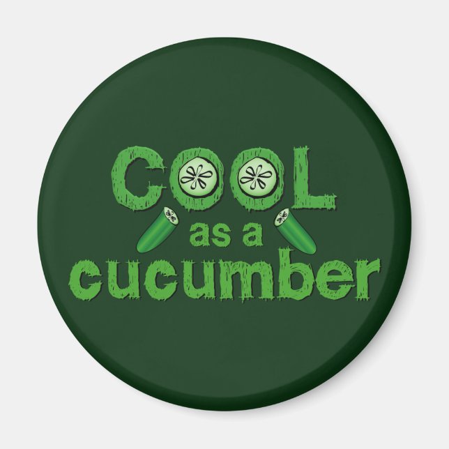 Cool Cucumber magnet (Front)