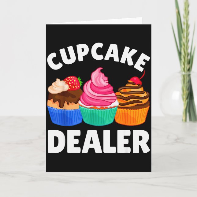 Cool Cupcake Costume For Men Women Baking Cupcake  Card (Front)
