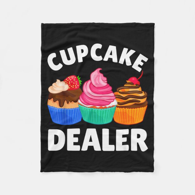 Cool Cupcake Costume For Men Women Baking Cupcake  Fleece Blanket (Front)