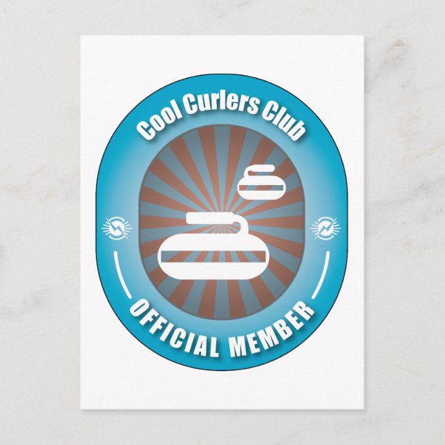 Cool Curlers Club Postcard (Front)