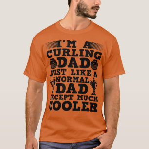 Cool Curling Dad T-Shirt