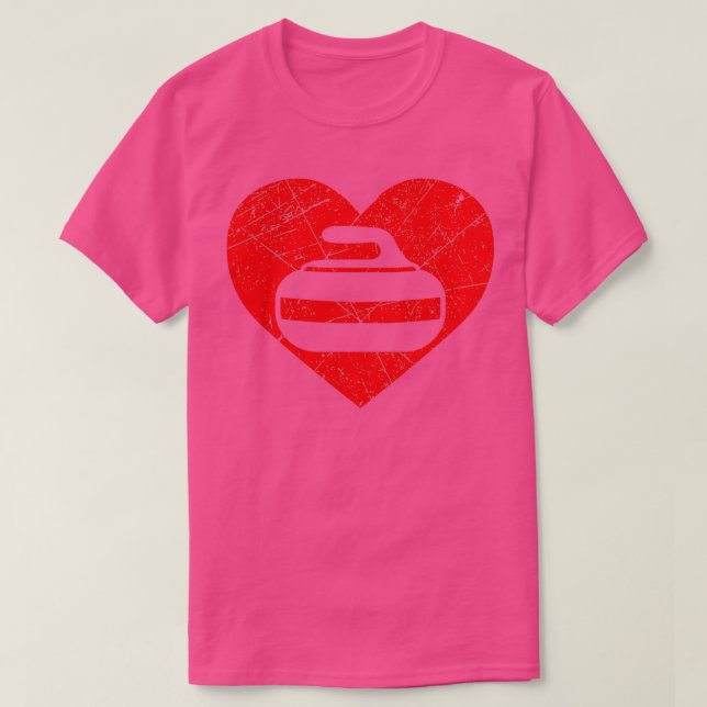 Cool Curling Lover Gift Design T-Shirt (Design Front)