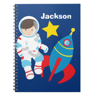 Cool Custom Astronaut Outer Space Kids Notebook