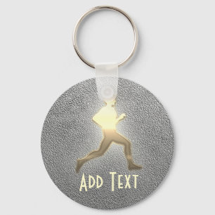 Cool Custom Athletics Jogger Sport Key Ring
