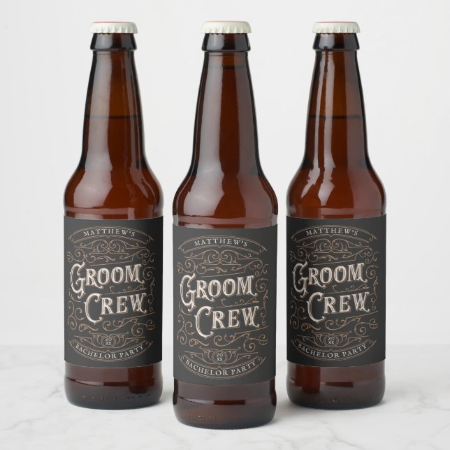 Cool Custom Bachelor Party Beer Bottle Label (Bottles)