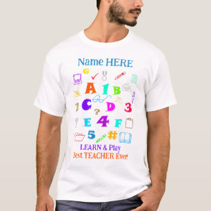 Cool Custom Best Teacher School and Learning Items T-Shirt