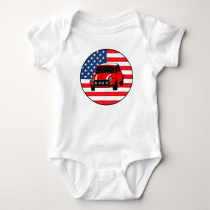 Cool custom car baby bodysuit