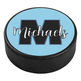 COOL! 🏒 Custom Ice Hockey Puck – Add Initial/Name