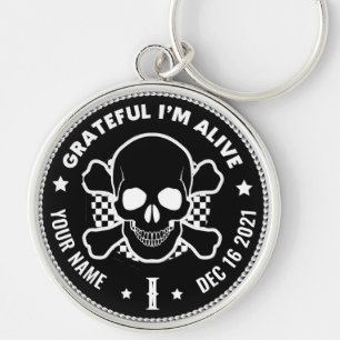Cool Custom NA Recovery Skull Medallion Keytag K Key Ring