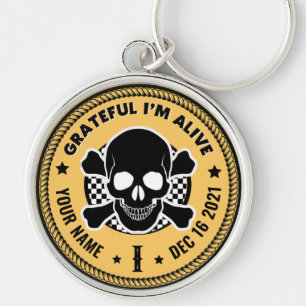 Cool Custom NA Recovery Skull Medallion Keytag  Ke Key Ring