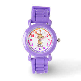 Cool Custom Name Little Giraffe Watch