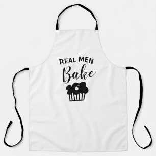Cool Custom Real Men Bake Apron