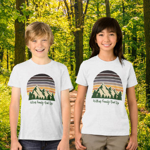 Cool Custom Road Trip Forest Sunset Kids Tri-Blend Shirt