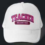 Cool Custom School Modern Teacher Trendy Stylish Trucker Hat<br><div class="desc">Stand out as a modern,  stylish teacher with this cool custom trucker hat! Trendy design that screams professionalism and flair. Elevate your classroom vibe!</div>