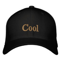 Cool Custom Text Black Flexfit Wool Stylish Visor