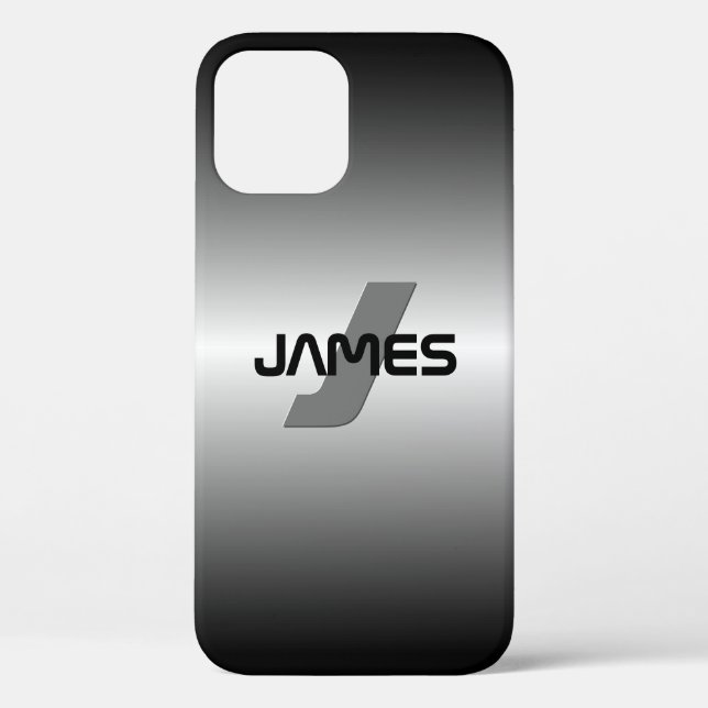 Cool Customisable Name & Monogram Case-Mate iPhone Case (Back)