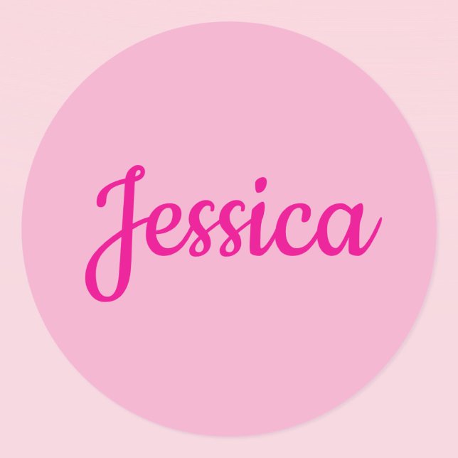 Cool Customisable Text Classic Round Sticker (Creator Uploaded)