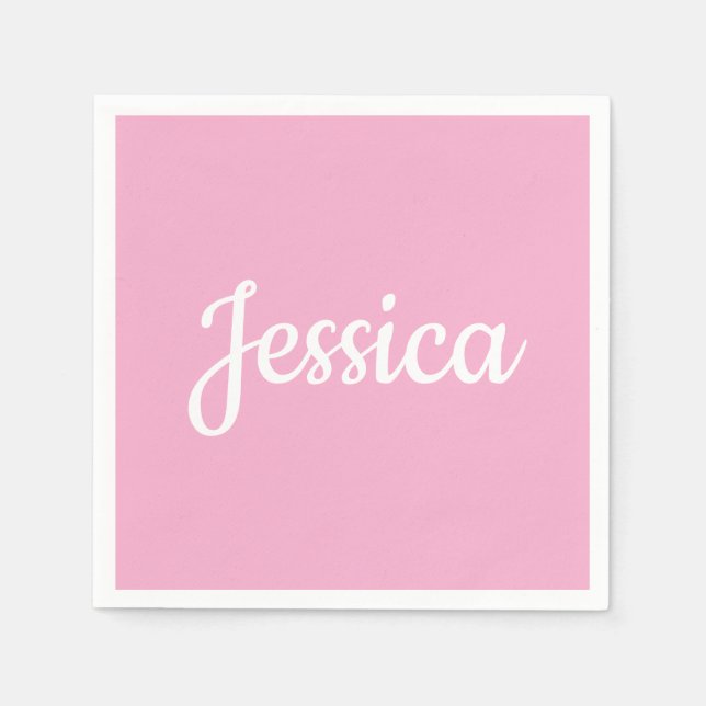 Cool Customisable Text Napkin (Front)