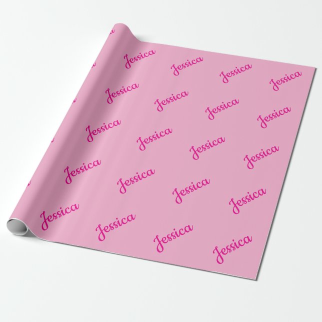 Cool Customisable Text Wrapping Paper (Unrolled)