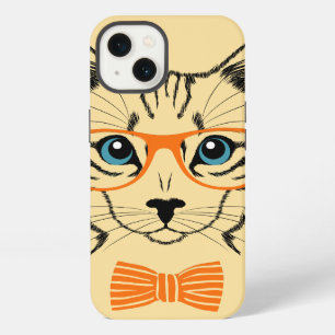 Cool Cute Cat Hipster iPhone 13 Case
