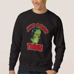 Cool Cute Dino Kid Baby Dinosaur Music Animal Jung Sweatshirt