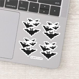 Cool cute Flying bats Halloween pattern